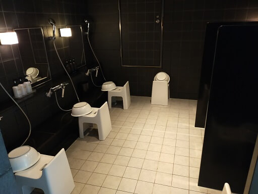 クロスホテル札幌大浴場の洗い場
